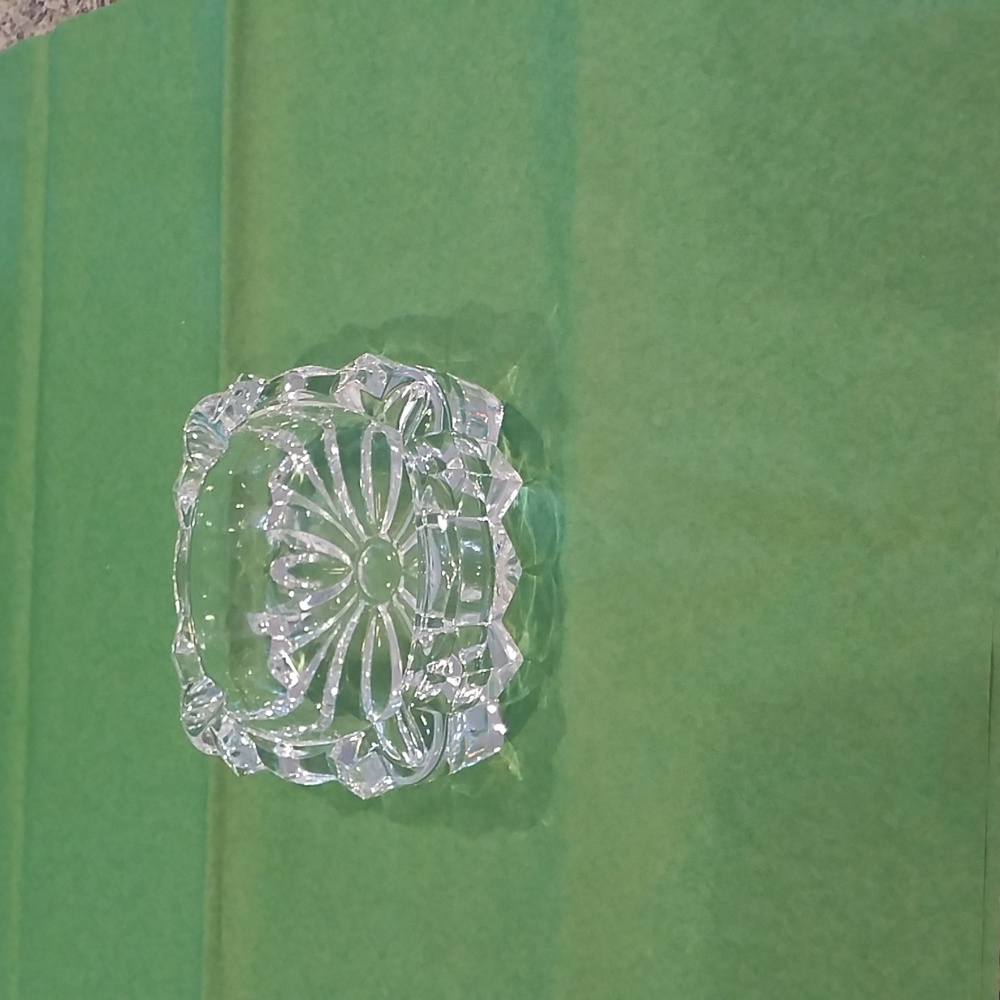 Large Clear Crystal Ashtray